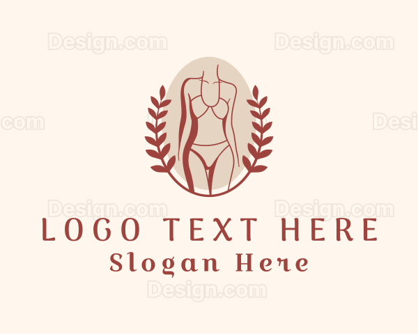 Sexy Lady Lingerie Model Logo