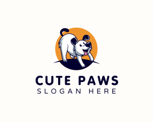 Dog Pup Veterinary logo design