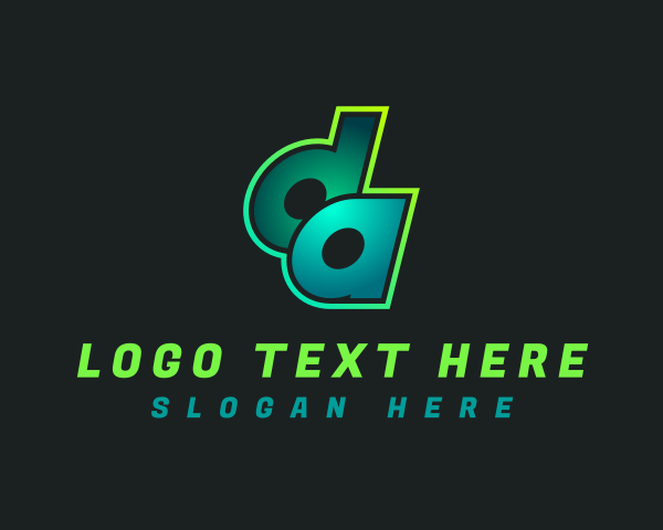 Letter Da logo example 4