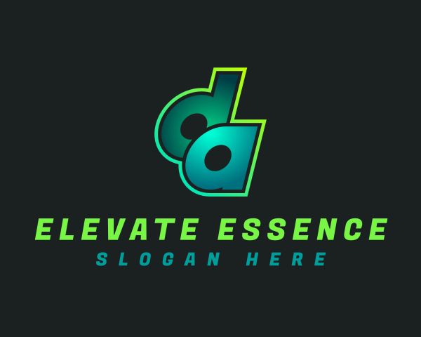 Letter Da logo example 4