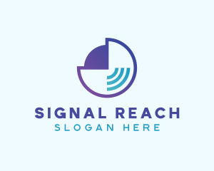 Music Signal Outline logo design