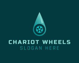 Car Wash Wheel logo design