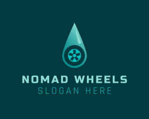 Car Wash Wheel logo design