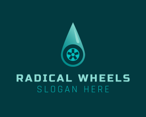 Car Wash Wheel logo design