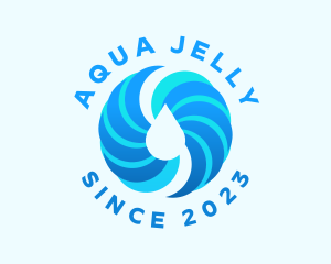 Spiral Aqua Droplet logo design