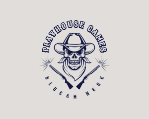 Cowboy Skull Gaming logo design