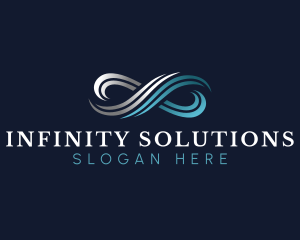 Wave Infinity Loop logo design