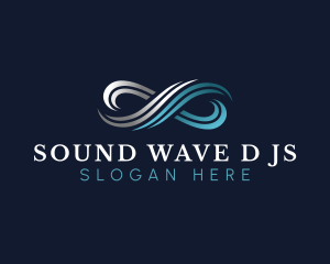 Wave Infinity Loop logo design