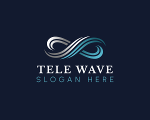 Wave Infinity Loop logo design