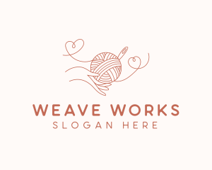 Hand Yarn Crochet logo design