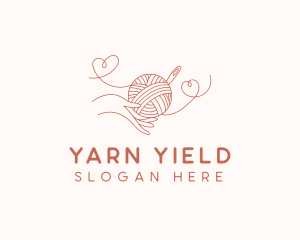 Hand Yarn Crochet logo design