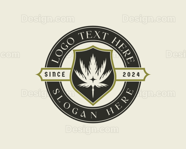 Cannabis Marijuana Leaf Logo