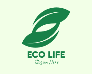 Green Eco Leaves logo design