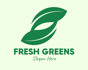 Green Eco Leaves logo design