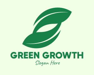 Green Eco Leaves logo design