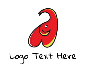 Heart Baby Elephant logo design
