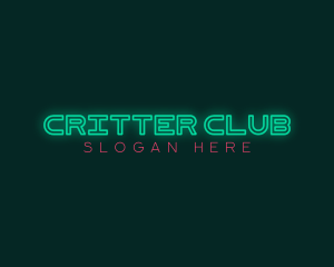 Nightclub Neon Glow logo design