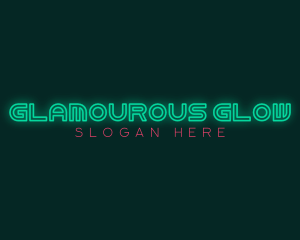 Nightclub Neon Glow logo design