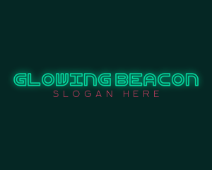 Nightclub Neon Glow logo design