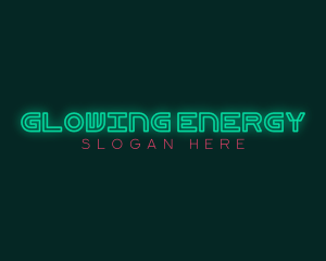 Nightclub Neon Glow logo design