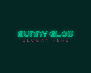 Nightclub Neon Glow logo design