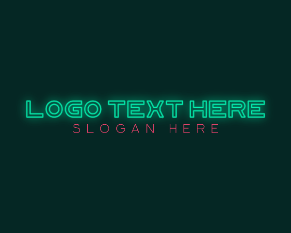 Glowing logo example 4