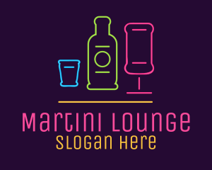 Nightclub Bar Neon Lights logo