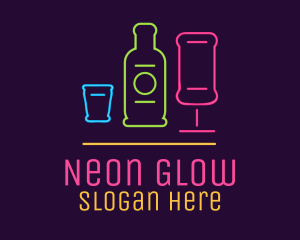 Nightclub Bar Neon Lights logo