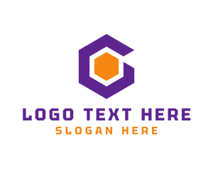 Modern Tech Hexagon Letter G logo