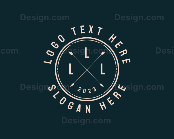 Hipster Apparel Badge Logo