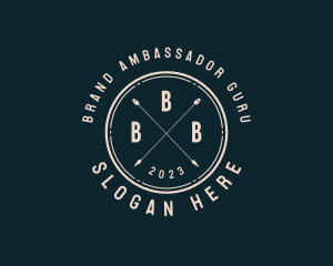 Hipster Apparel Badge logo design