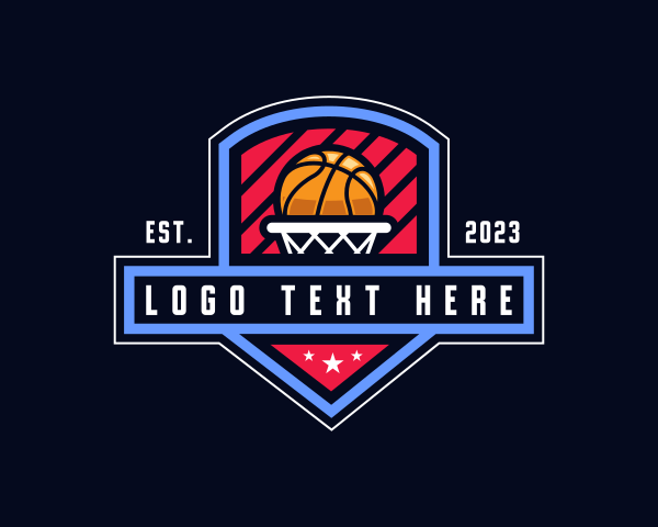 Basketball Ring logo example 2