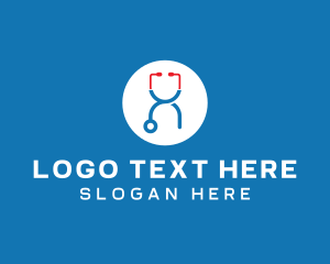 Medical Stethoscope Letter X logo