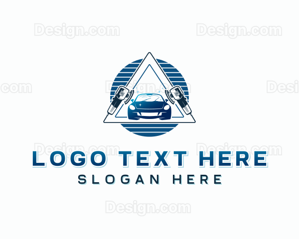 Car Sedan Buffing Logo