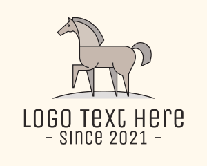 Prancing Equestrian Horse logo design