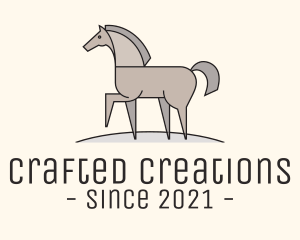 Prancing Equestrian Horse logo design