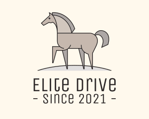 Prancing Equestrian Horse logo design