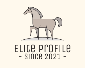 Prancing Equestrian Horse logo design