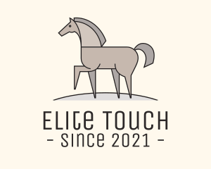 Prancing Equestrian Horse logo design