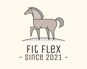 Prancing Equestrian Horse logo design