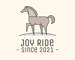 Prancing Equestrian Horse logo design