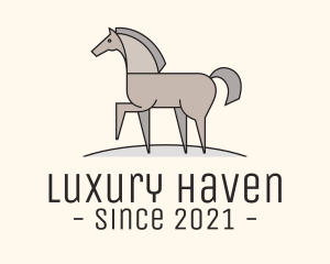 Prancing Equestrian Horse logo design