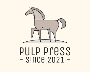 Prancing Equestrian Horse logo design