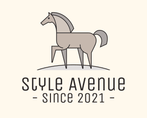 Prancing Equestrian Horse logo design