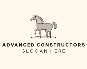 Prancing Equestrian Horse logo design