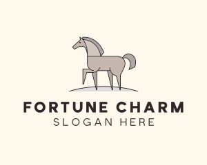 Prancing Equestrian Horse logo design