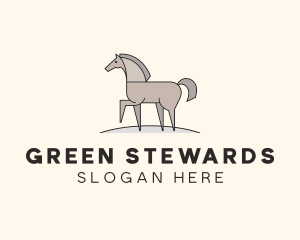 Prancing Equestrian Horse logo design