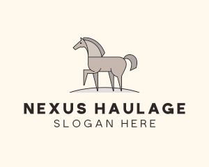 Prancing Equestrian Horse logo design