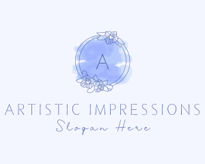 Blue Aesthetician Beauty  logo design