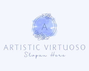 Blue Aesthetician Beauty  logo design